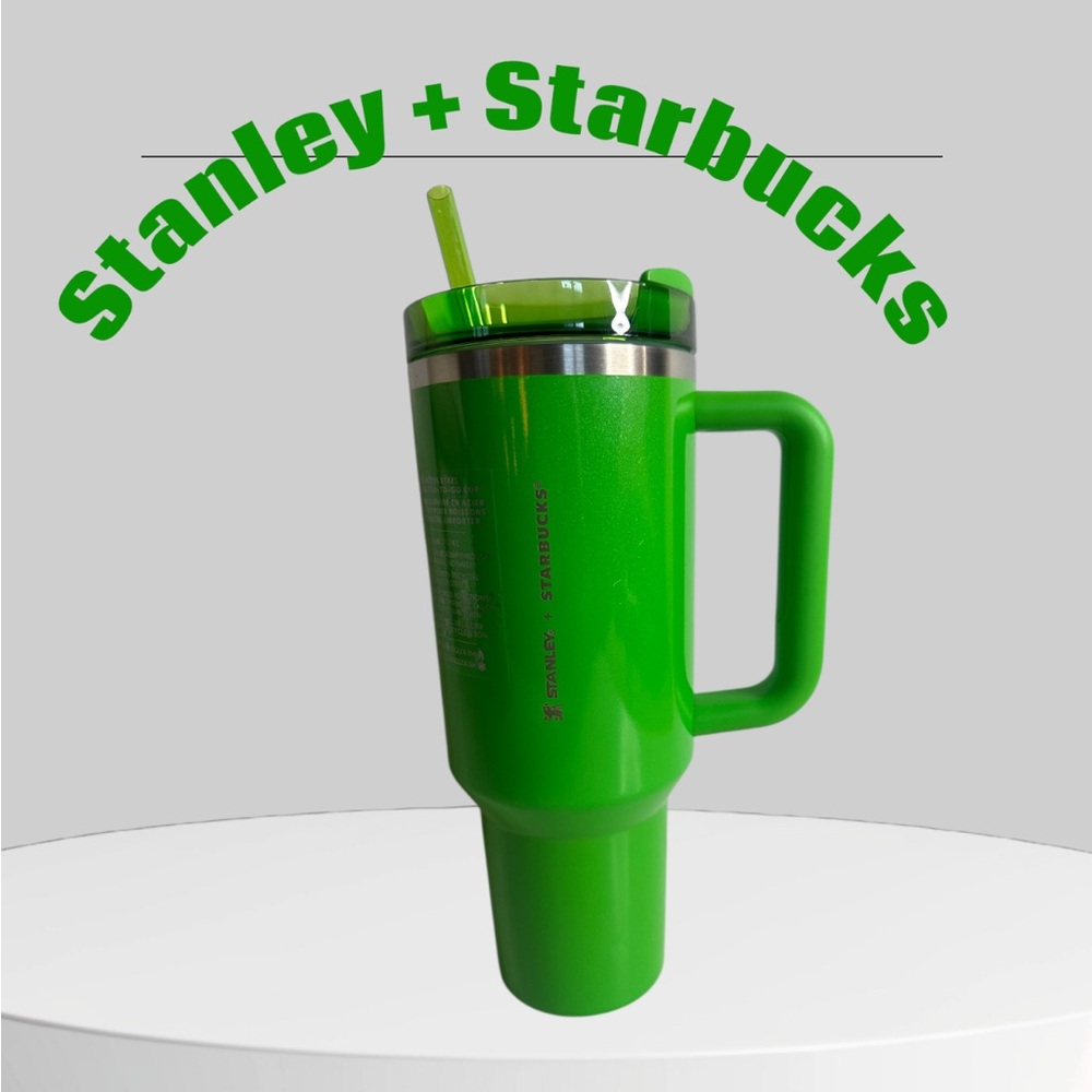 NWT Stanley X Starbucks Pearl Green 40fl oz Tumbler with Straw